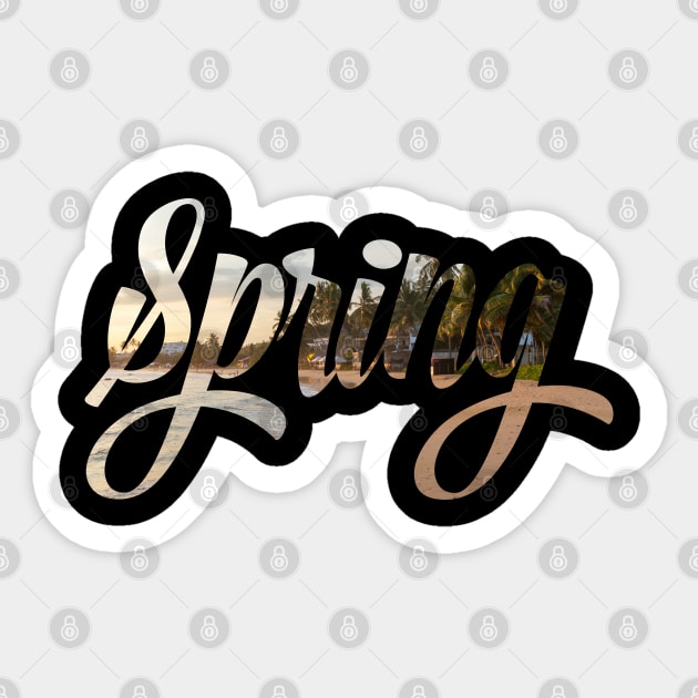 Spring! Sticker by The Douglas Canvas